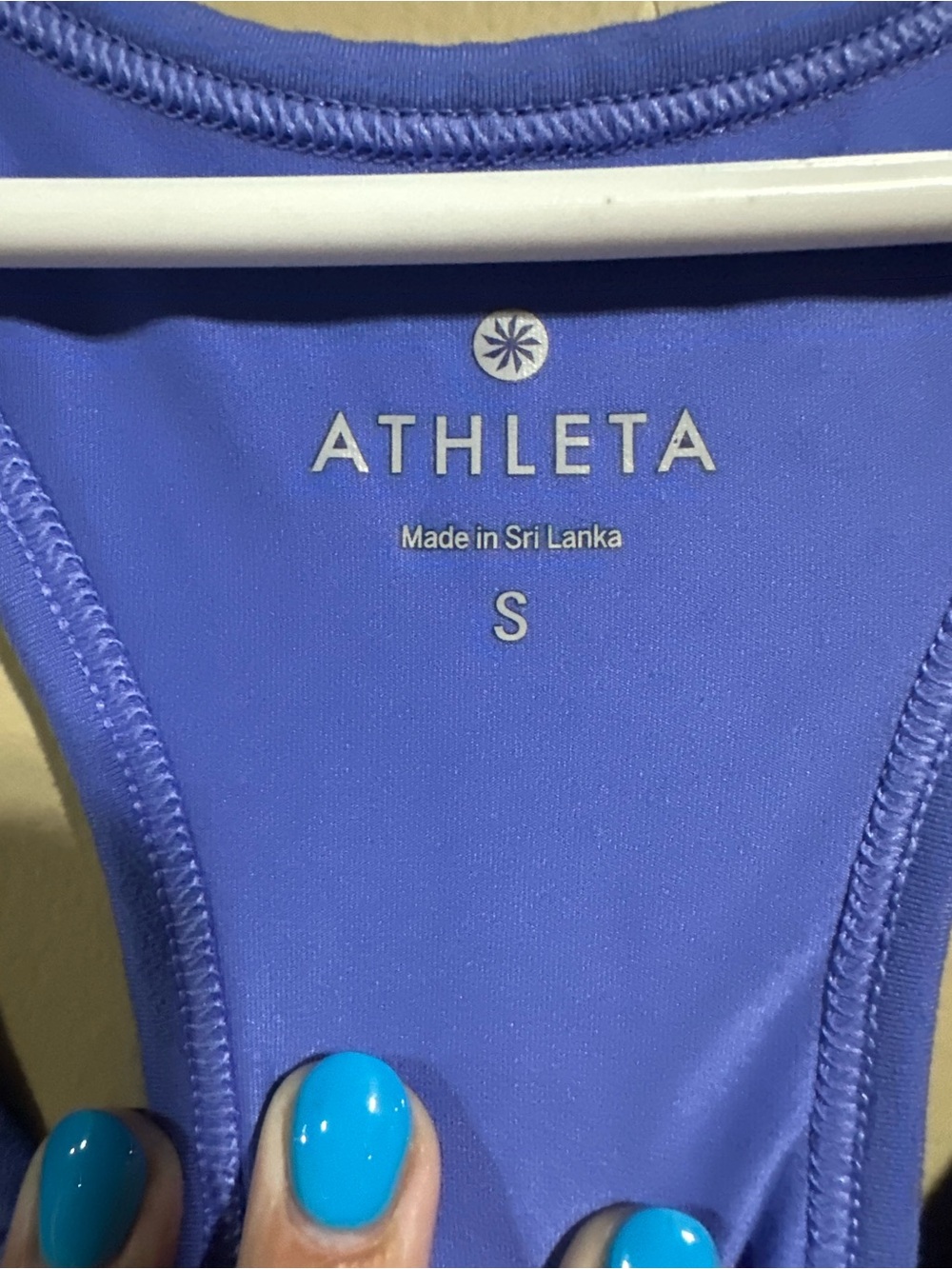 Athleta Electric Blue Racerback Tank - Picture 3 of 3